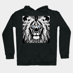 BLACK AND WHITE LION GOD Hoodie